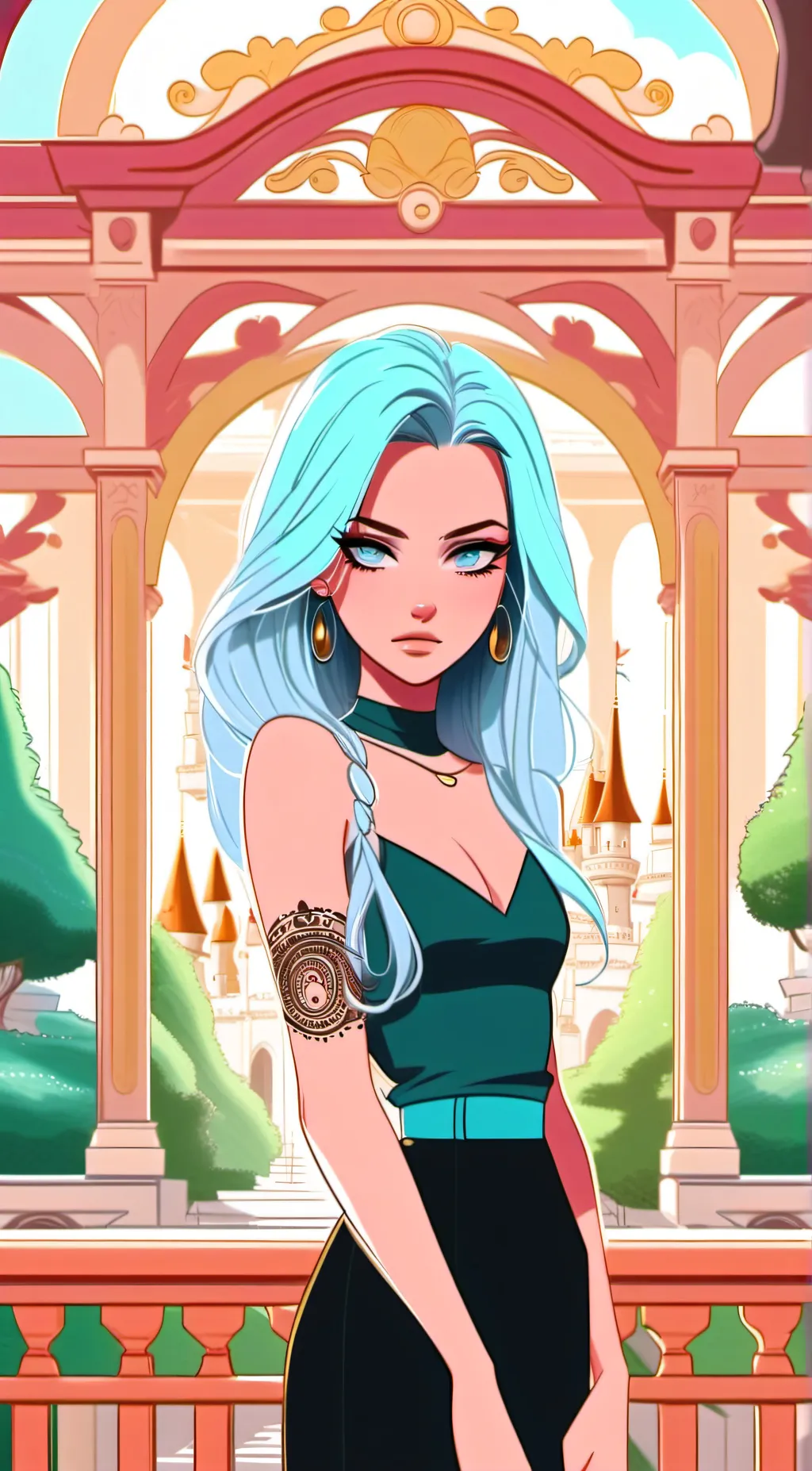 ai character: luna background