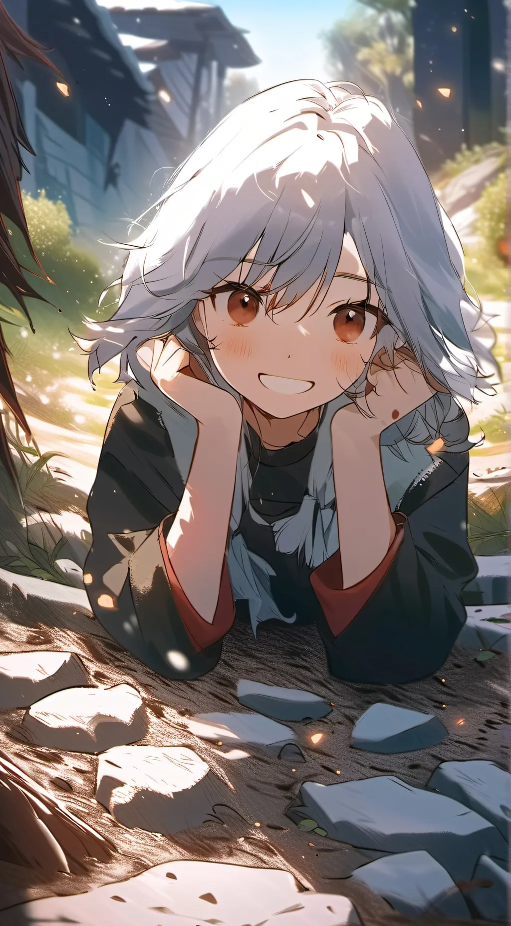 ai character: earth worm sally background