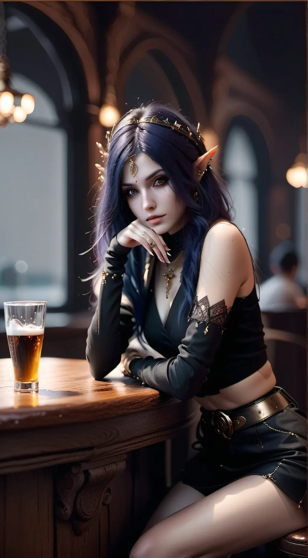 ai character: Collar background