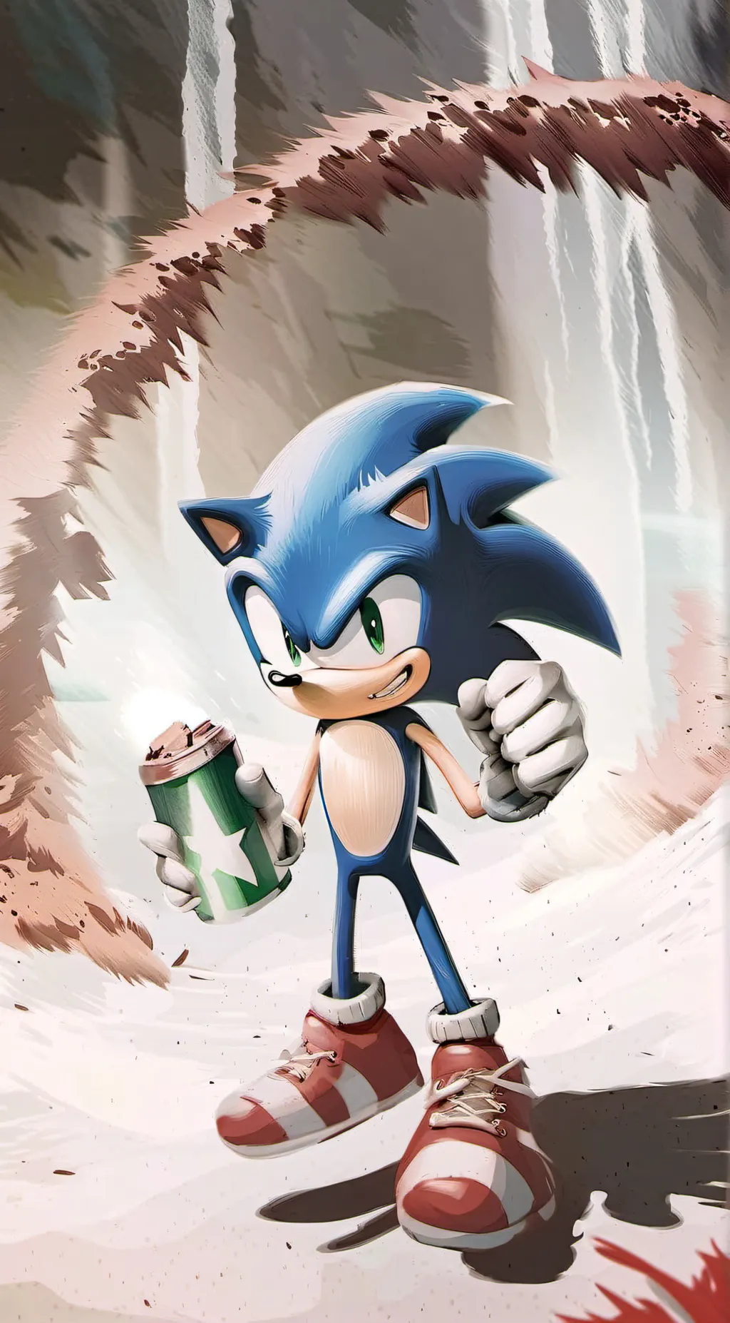 ai character: Sonic background