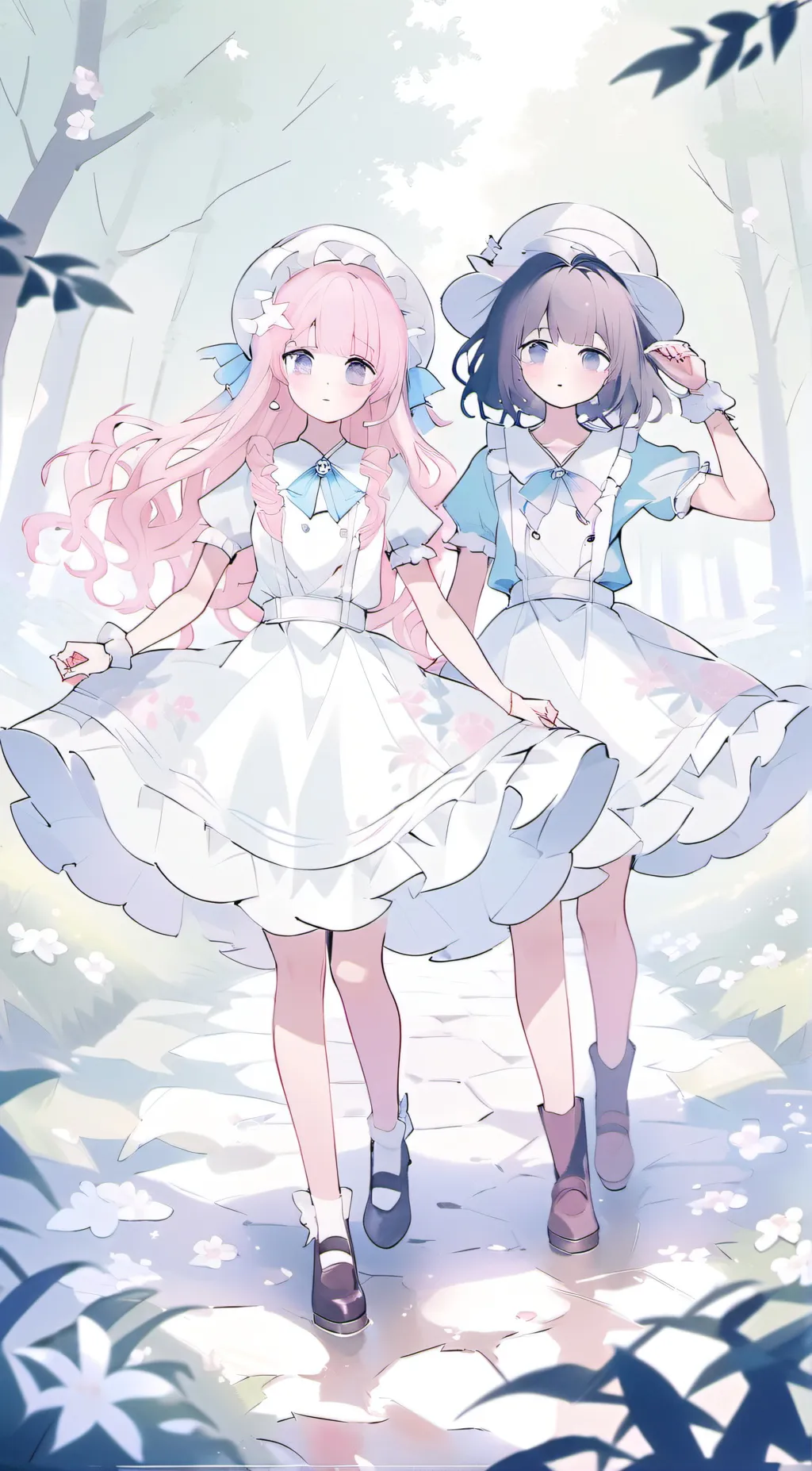 ai character: Lily and cookie background