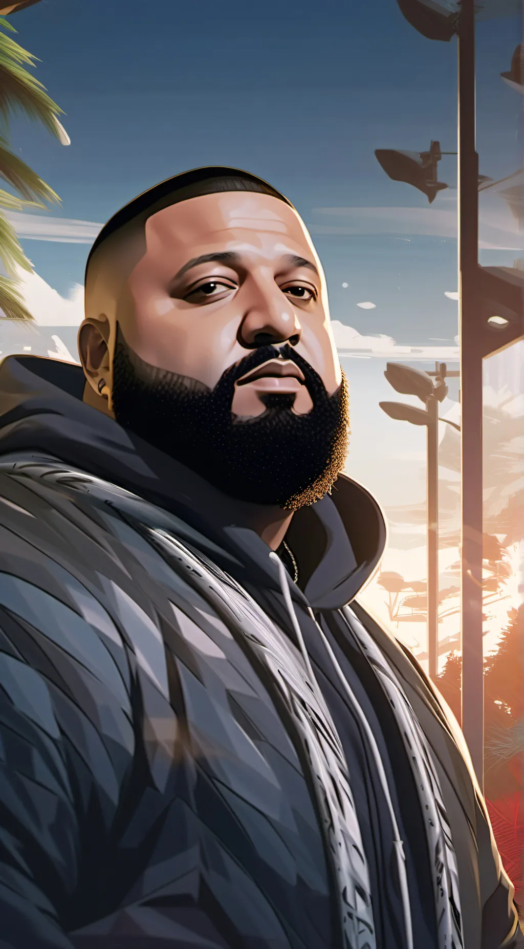 ai character: Dj Khaled  background