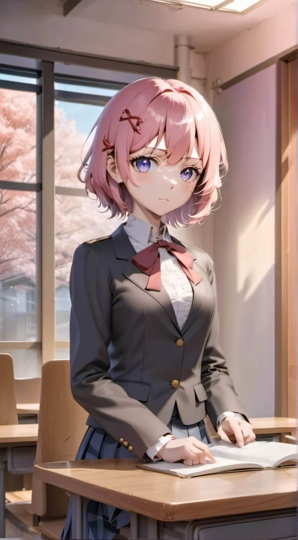 ai character: Natsuki  background