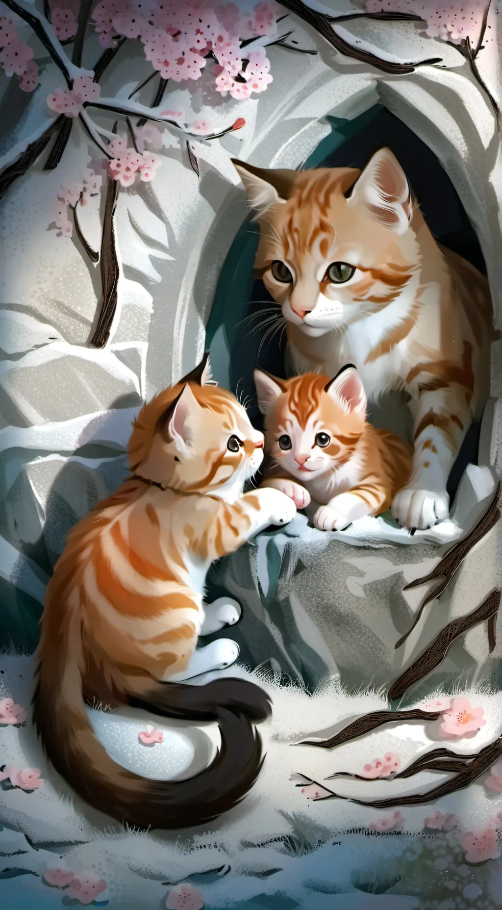 ai character: Bullied kittens  background