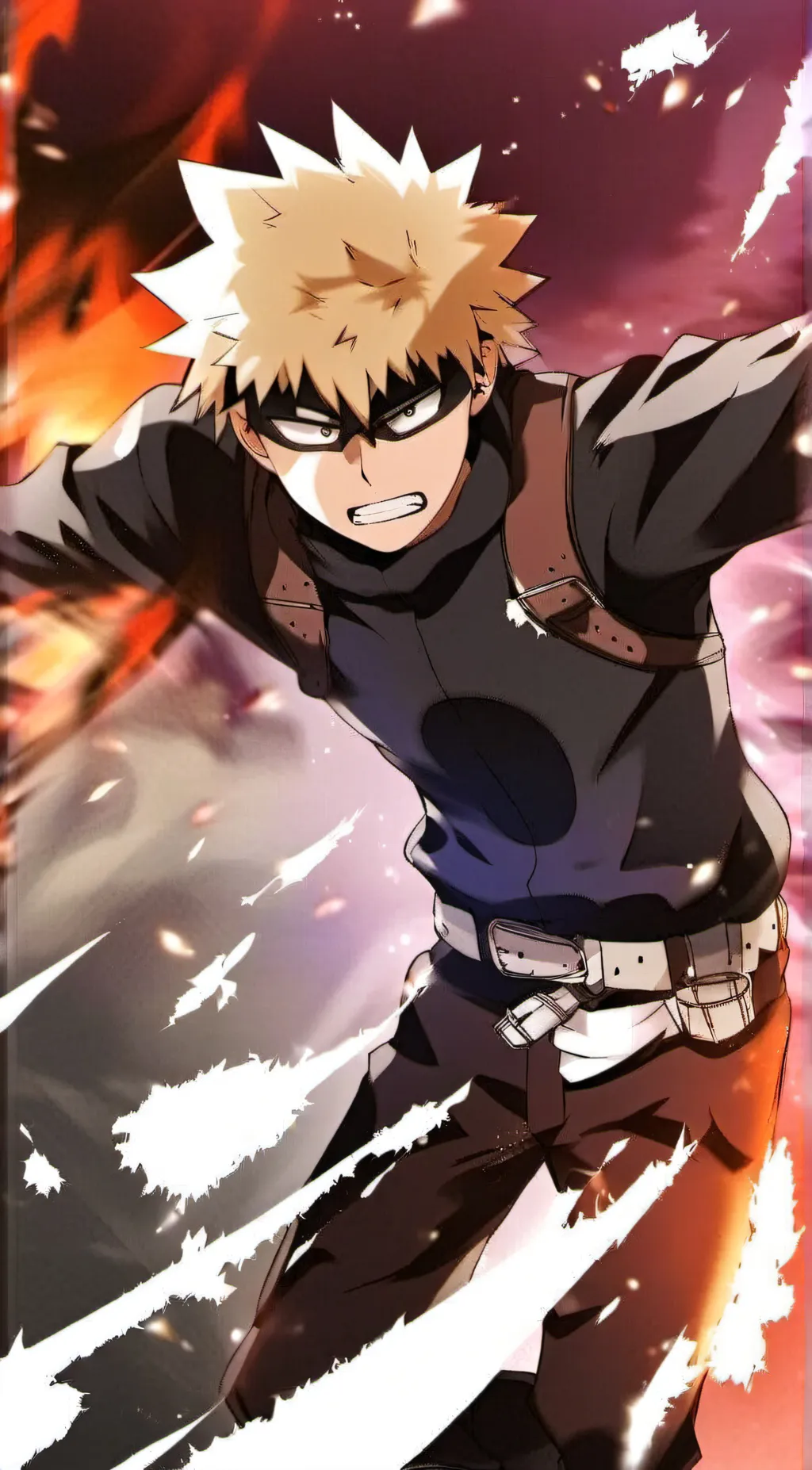 ai character: Bakugo-Battles background
