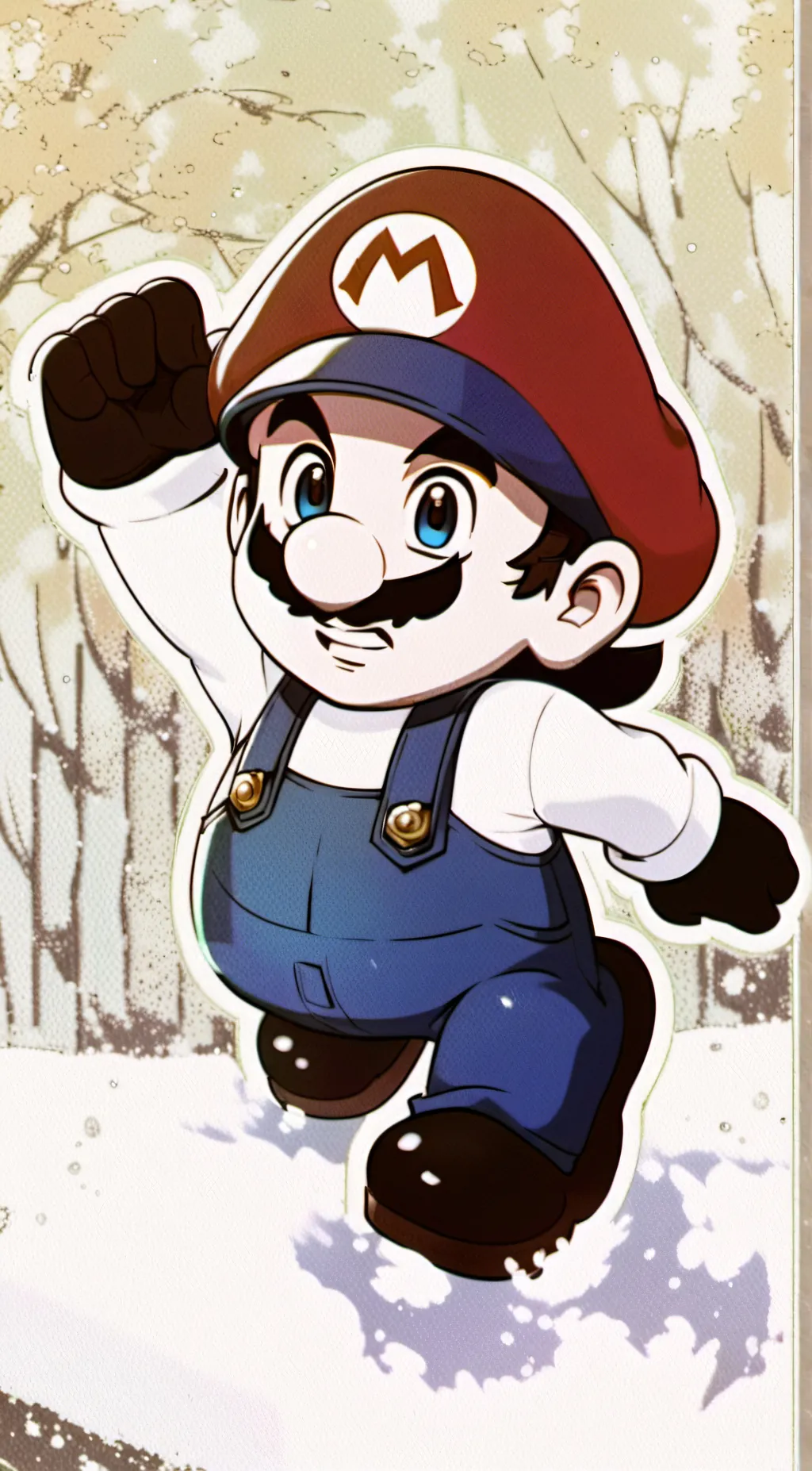 ai character: my cute mario🥰🥰 background