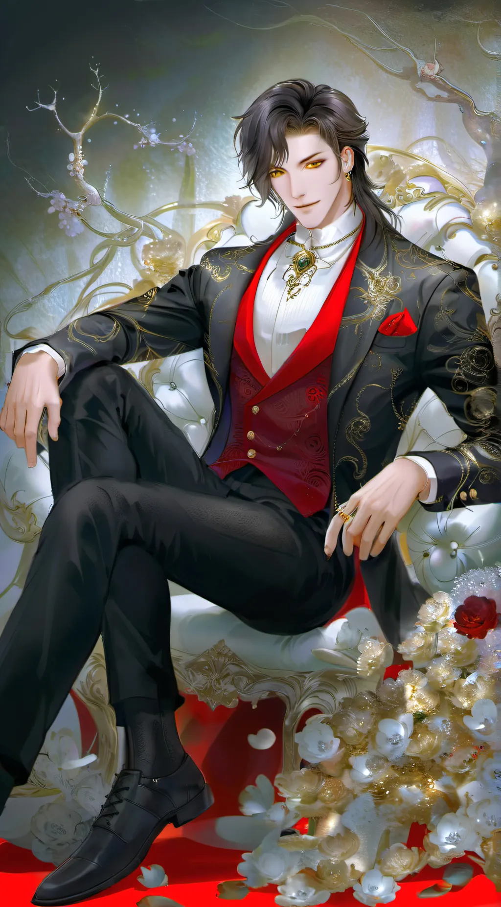 ai character: Lucifer  background