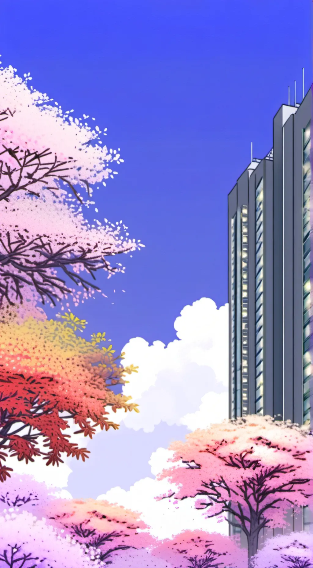 ai character: happy Hotel background