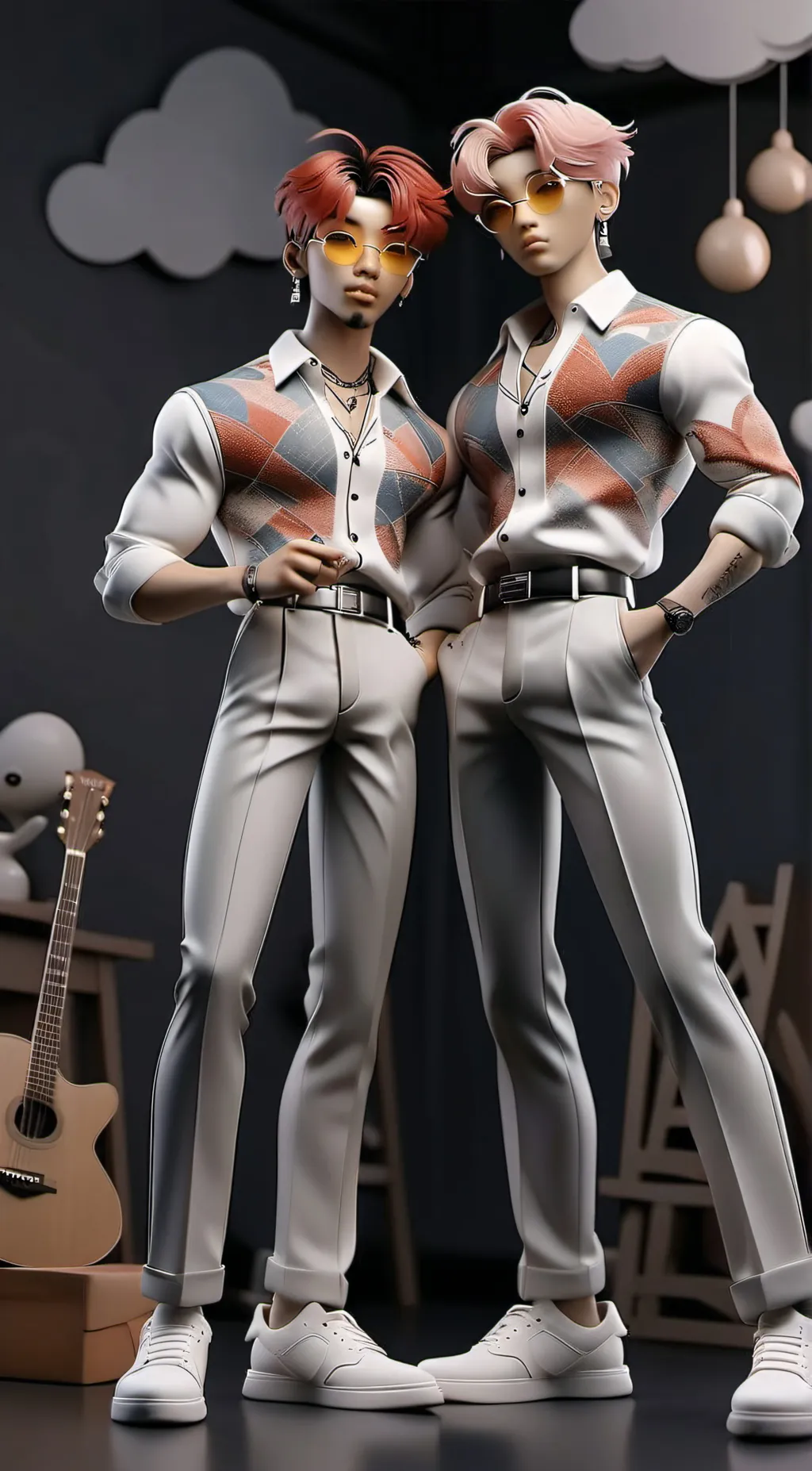 ai character: Jayden & Cayden  background