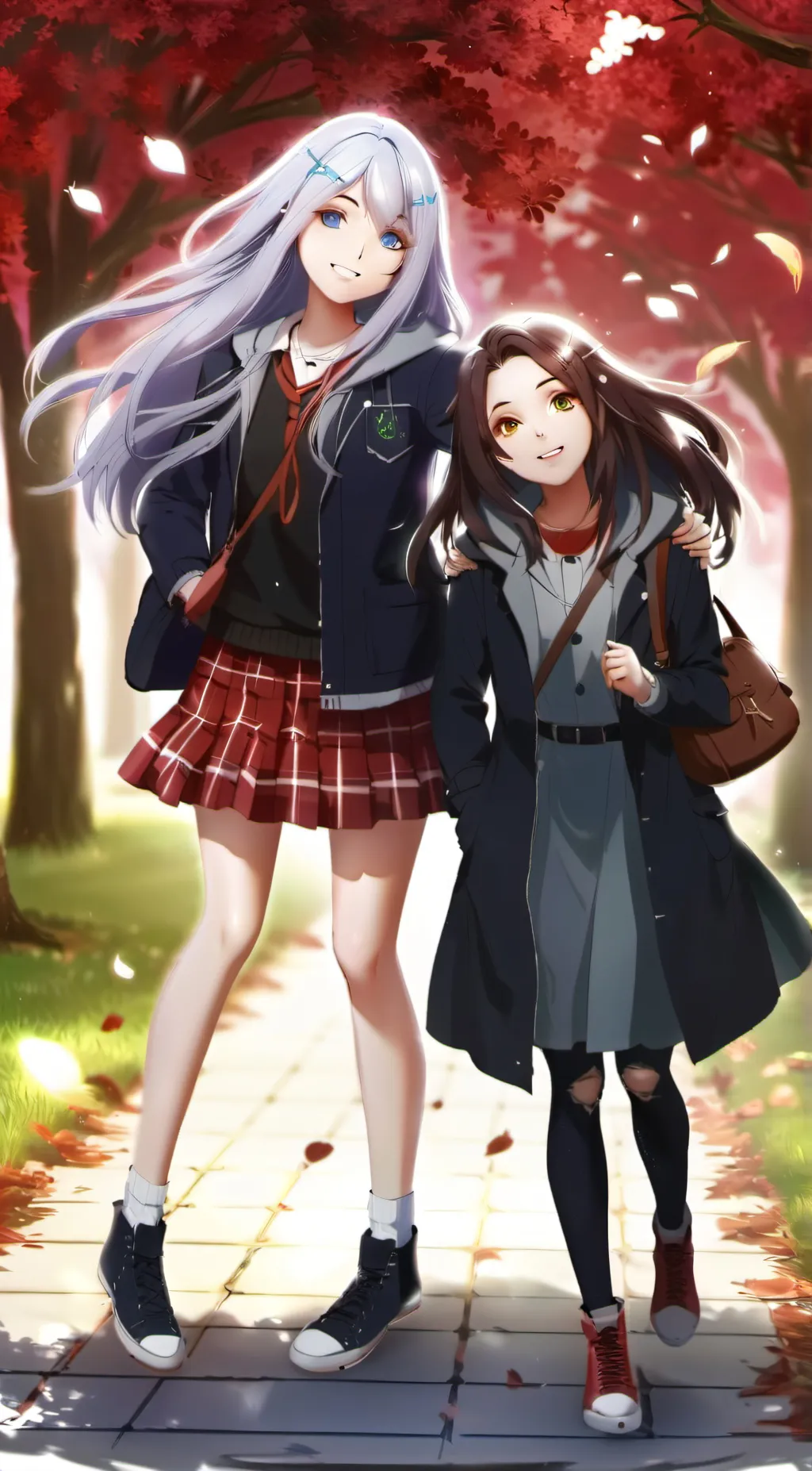 ai character: kayla and layla background