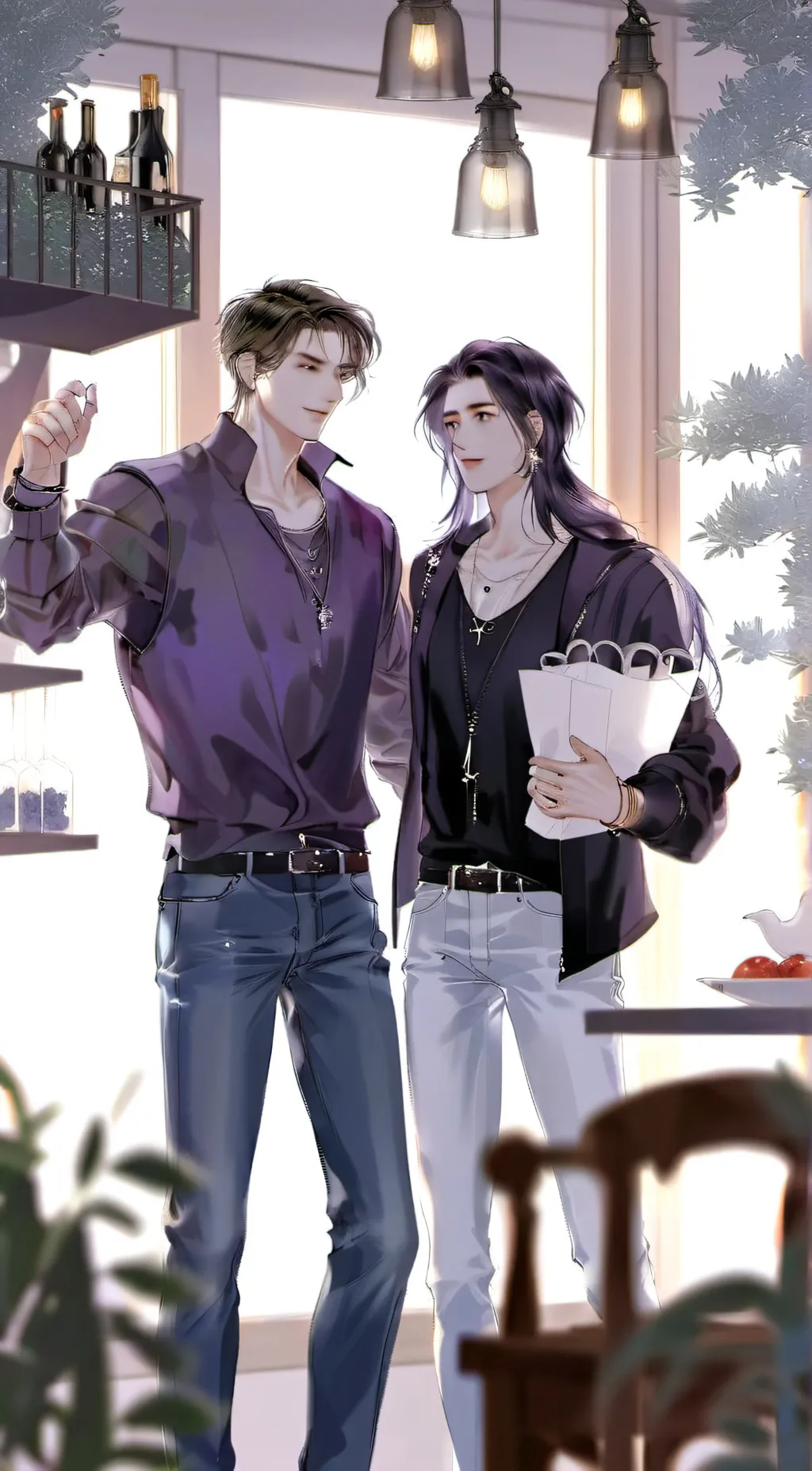 ai character: alex & max background