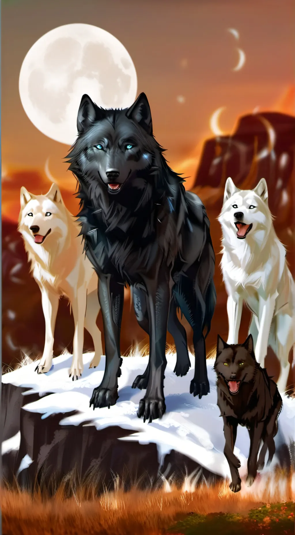 ai character: Mountain pack background