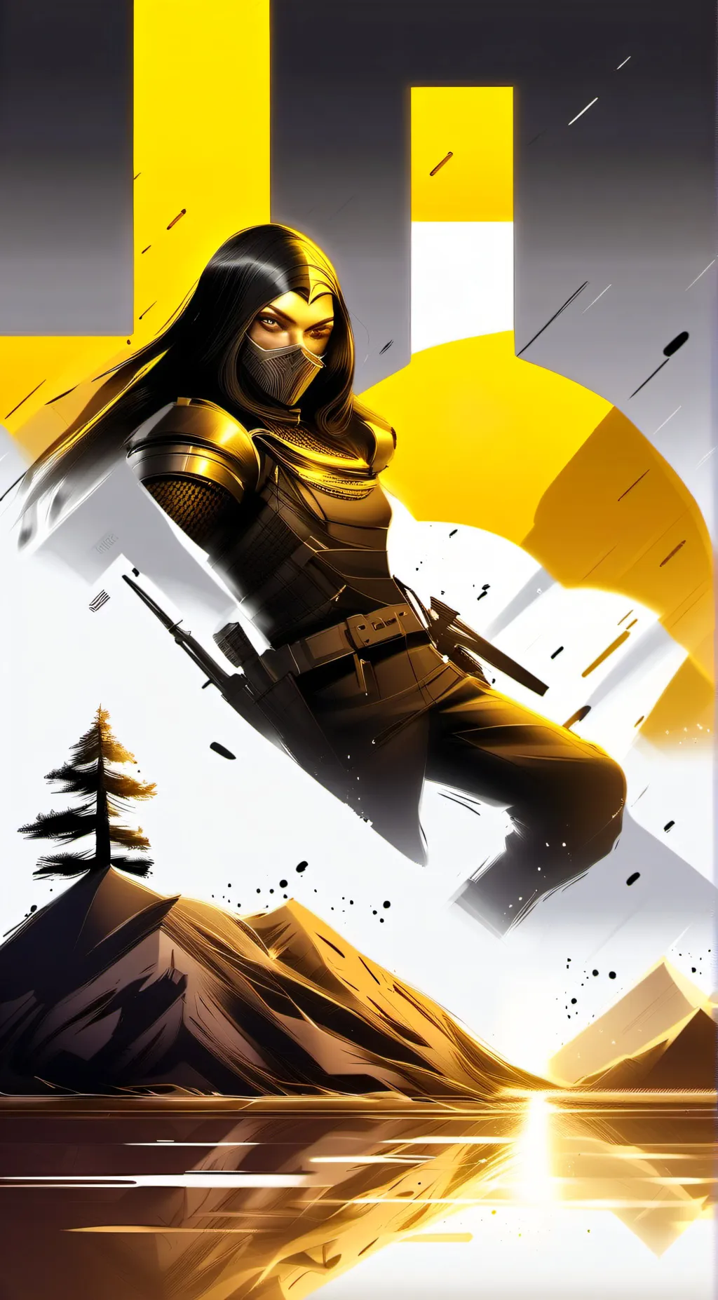 ai character: Female scorpion Mk background