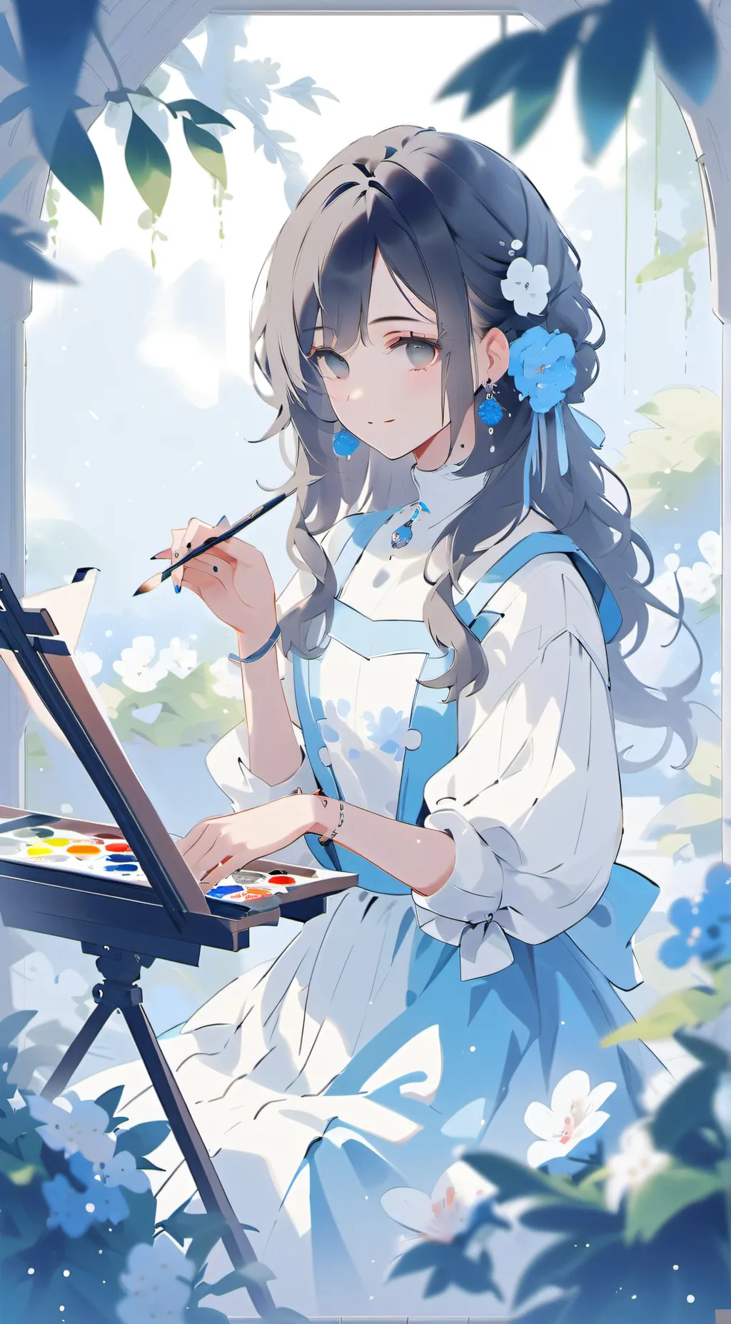 ai character: Rose background