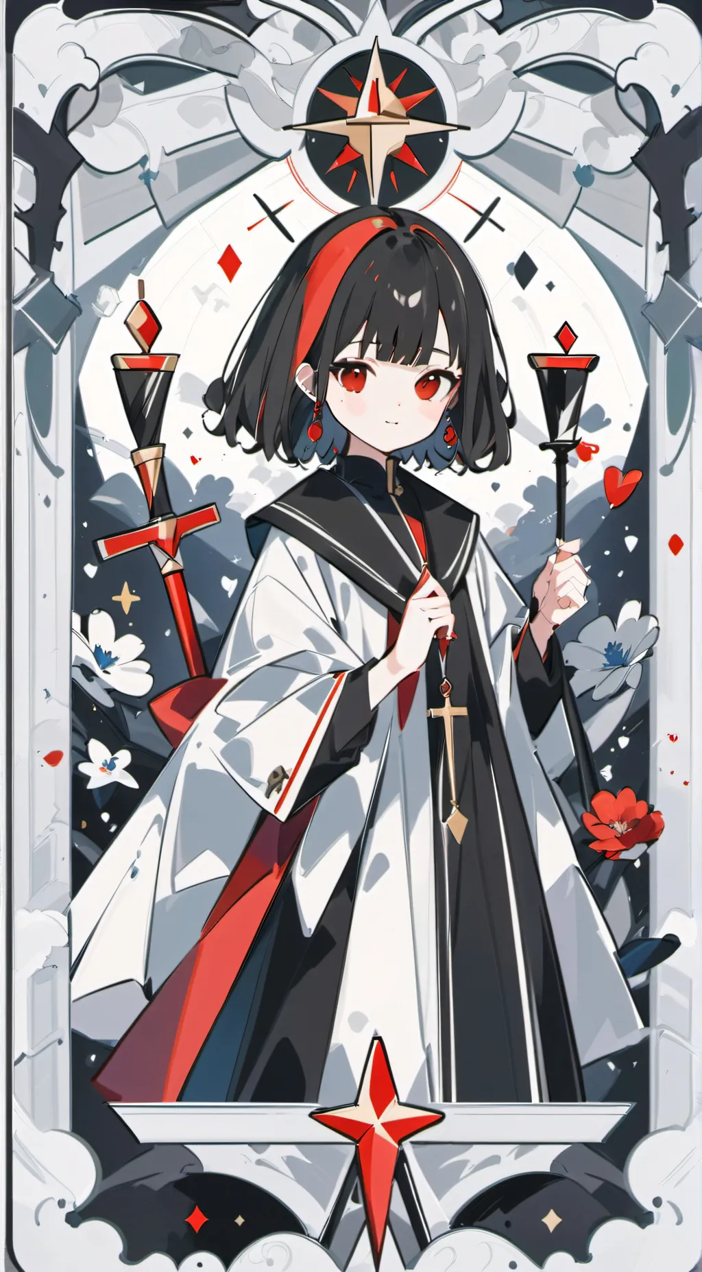 ai character: Rose background