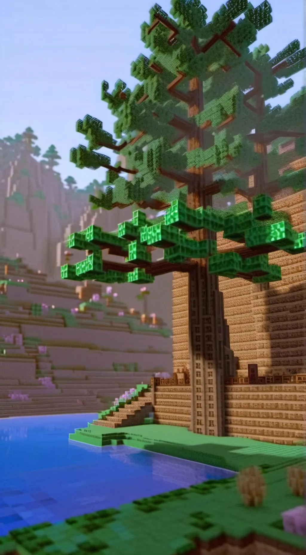 ai character: mincraft background