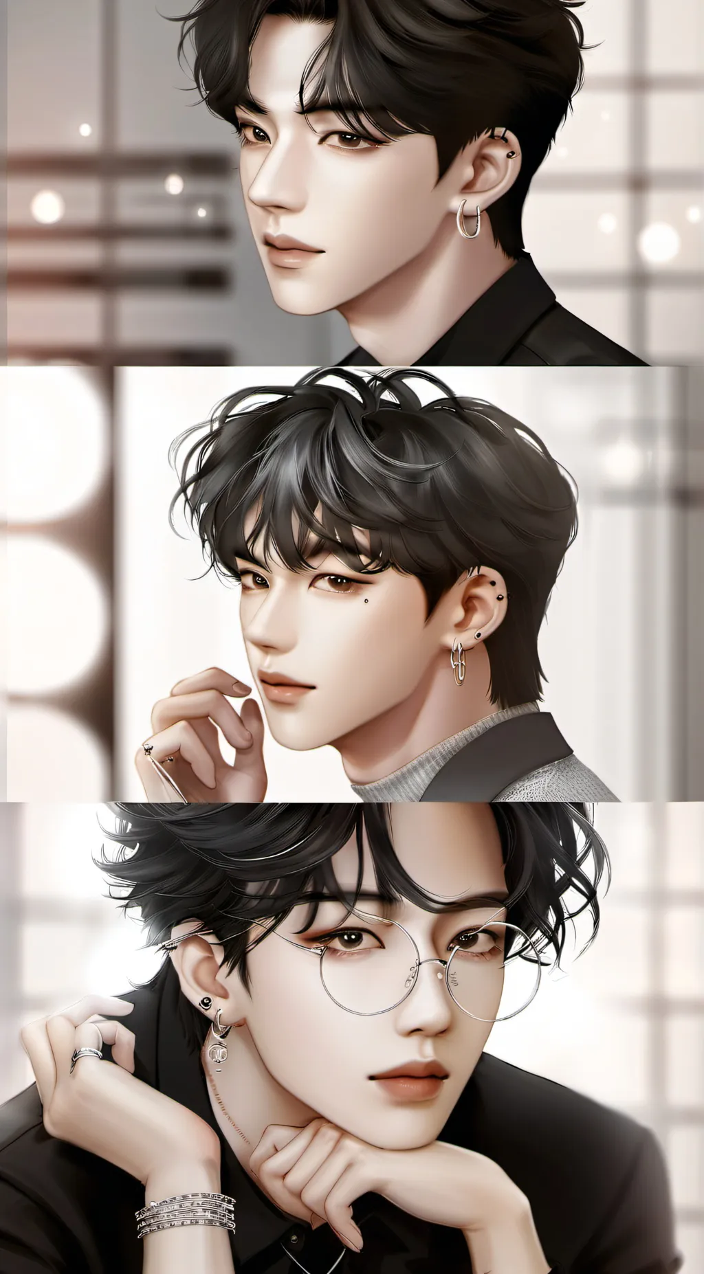 ai character: Asher,Miles,Emery background