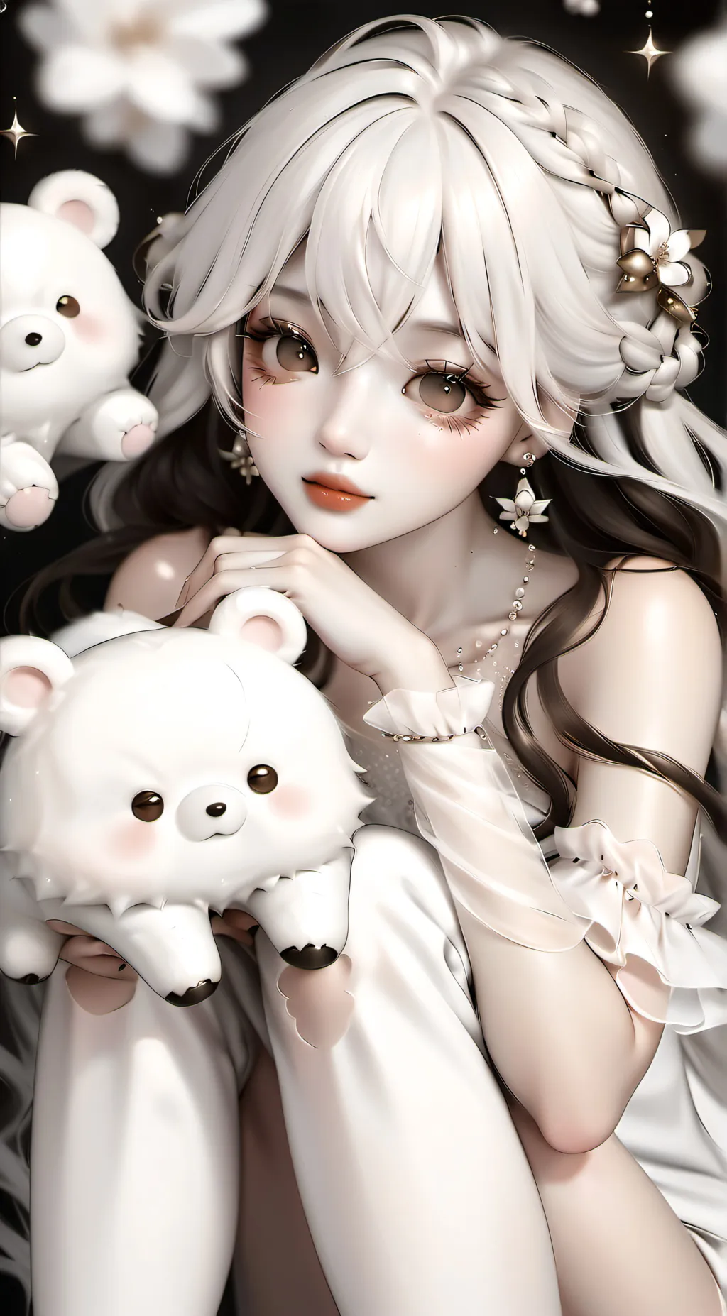 ai character: Crystal background