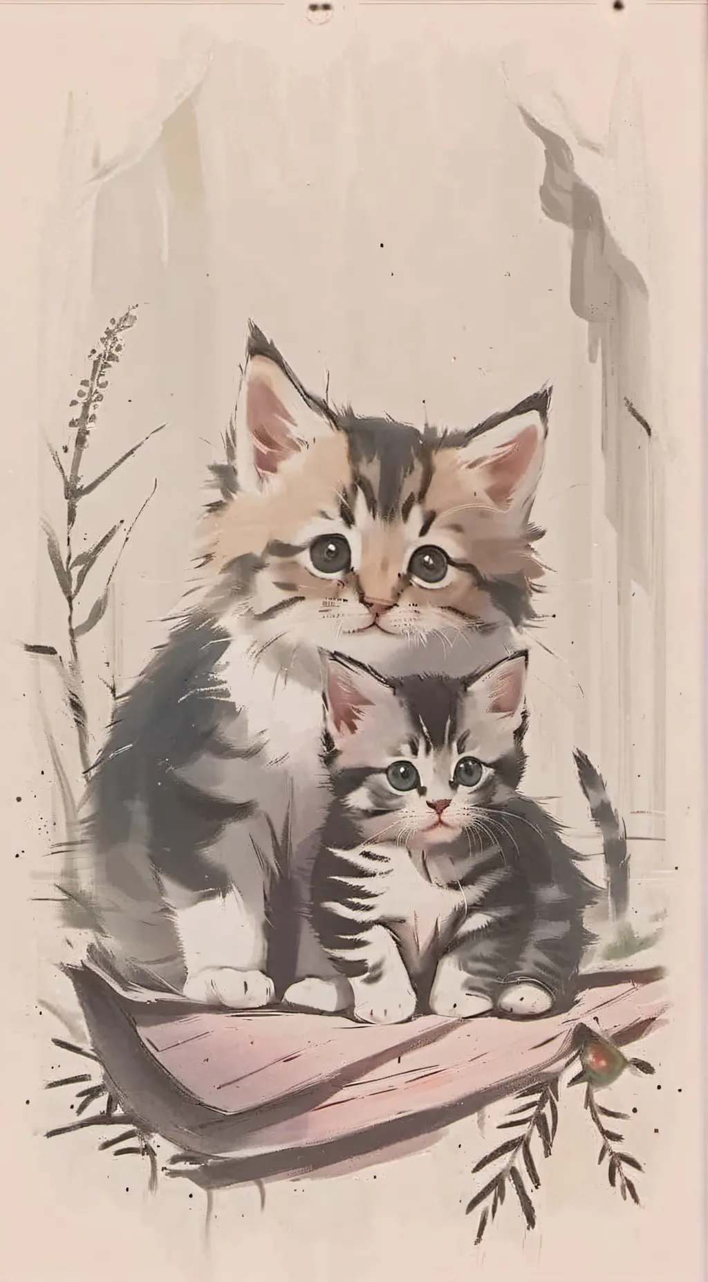 ai character: Fluffy background