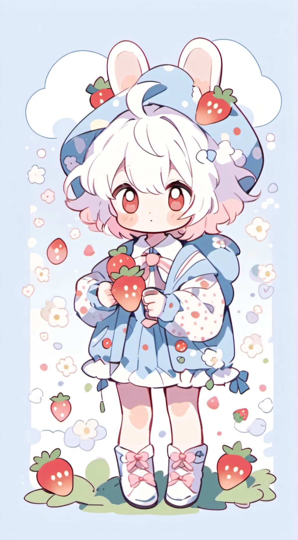 ai character: Toddler BerryBun  background