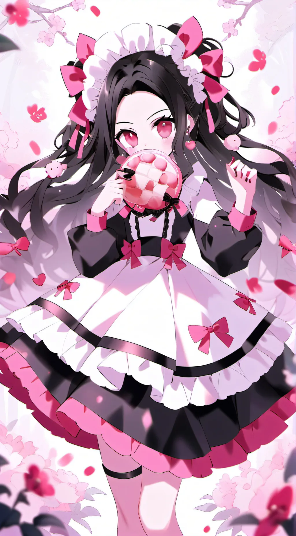 ai character: nezuko chan background