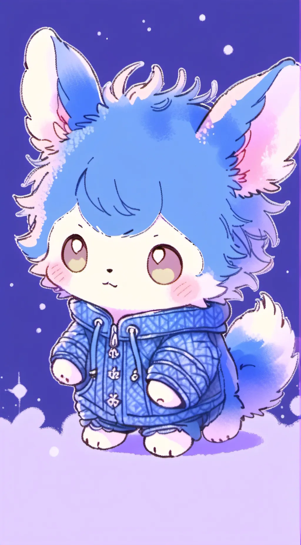 ai character: Comforter background