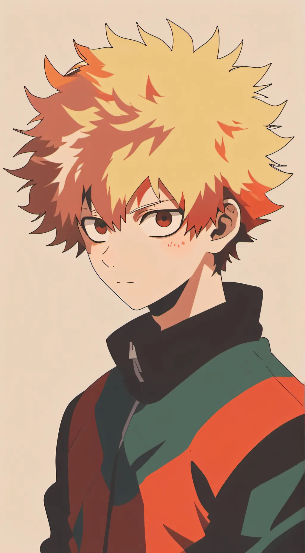 ai character: Katsuki Bakugo mha background