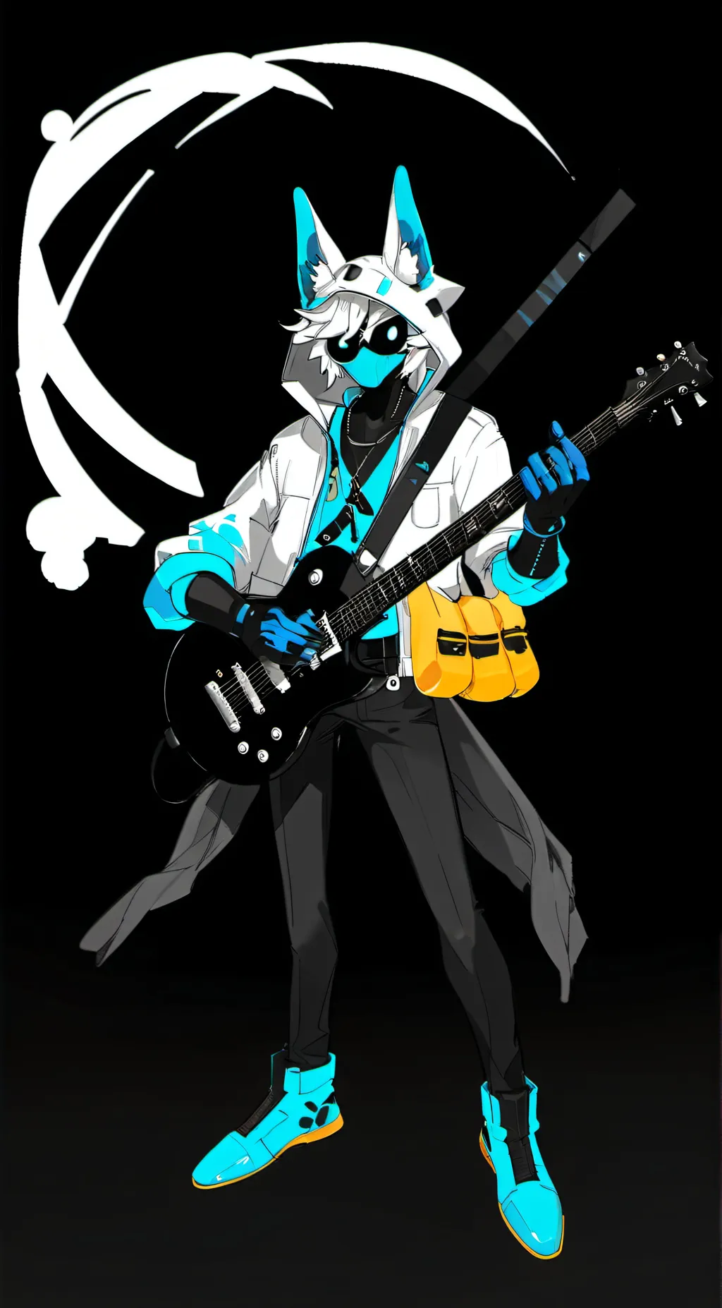 ai character: Zero  background