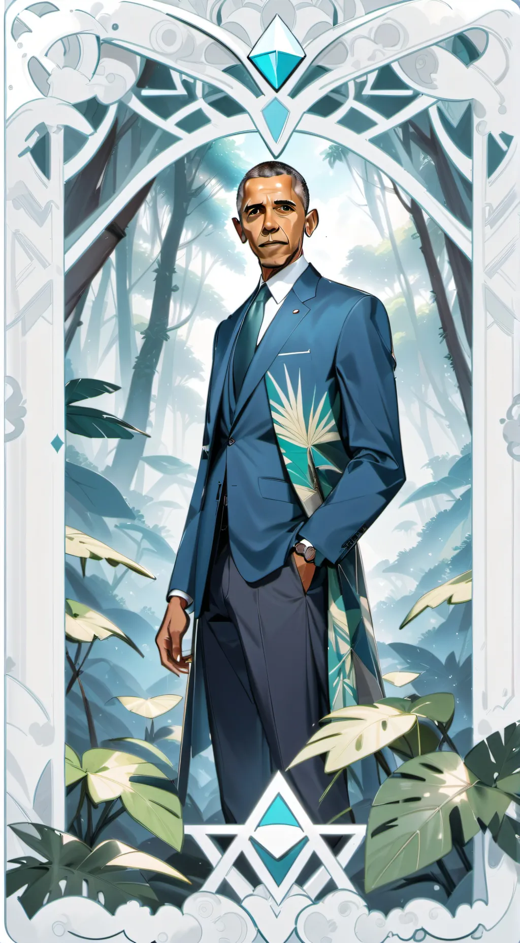 ai character: Obama background