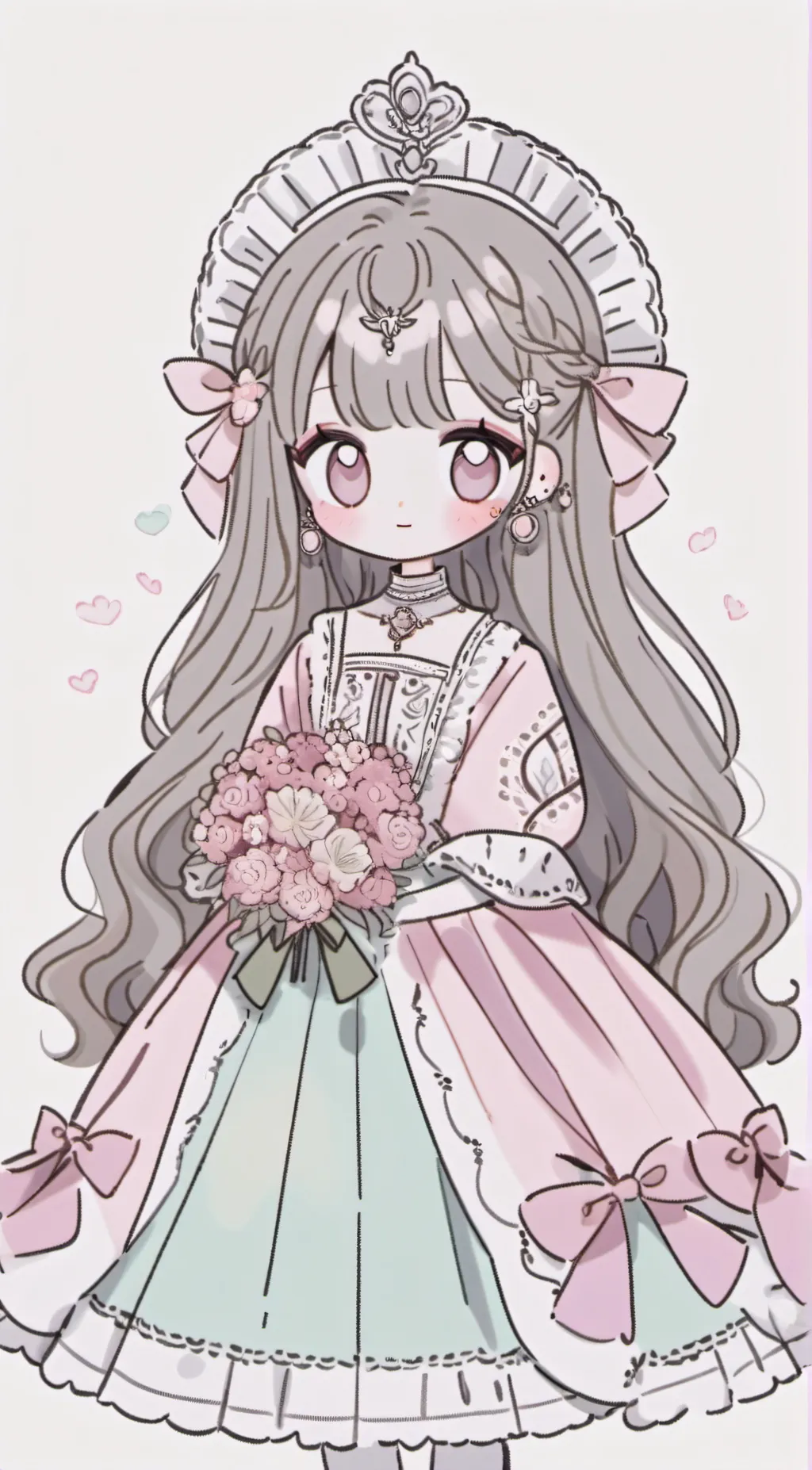 ai character: smiling cerrytes background