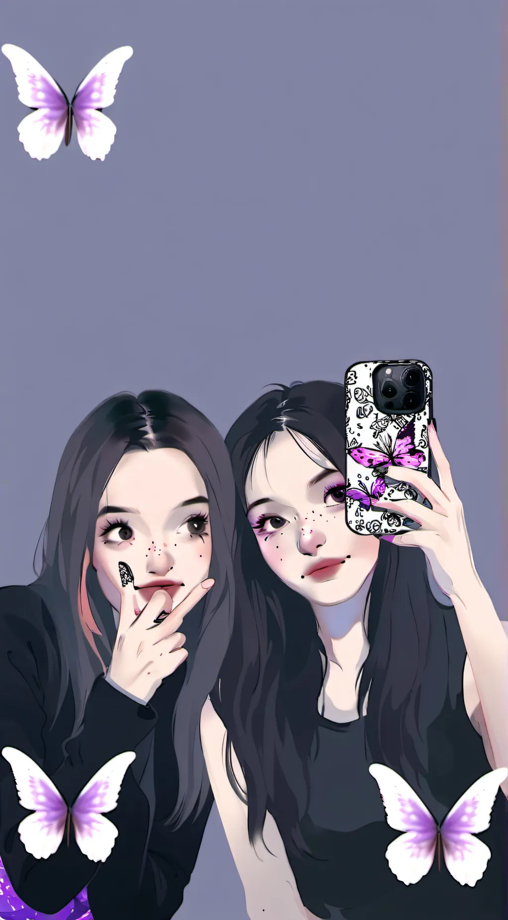 ai character: Maddie and Kailyn  background