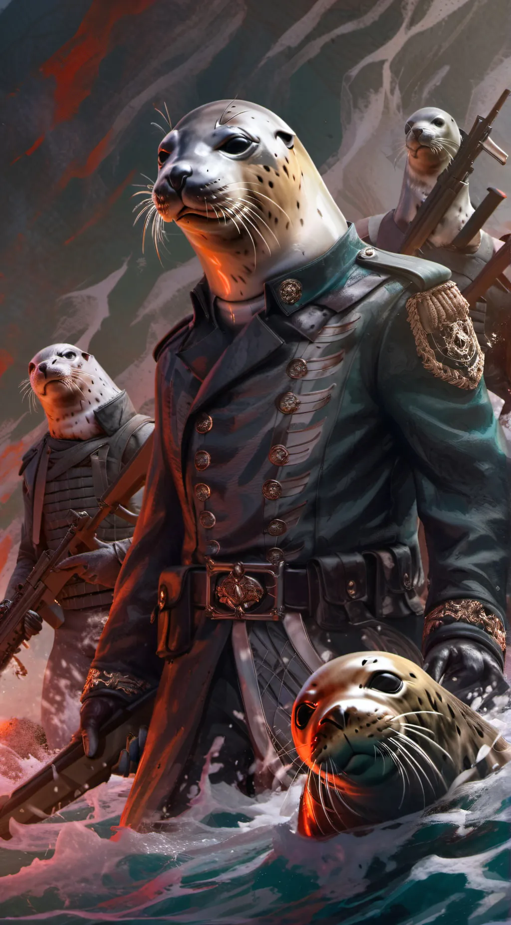 ai character: Seal army background