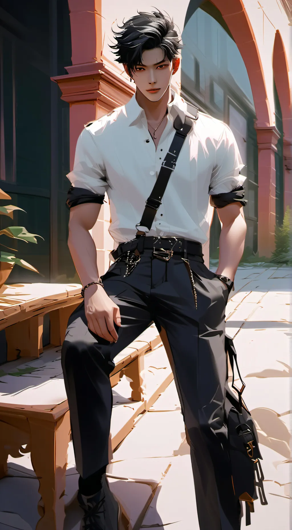 ai character: Asher~ background