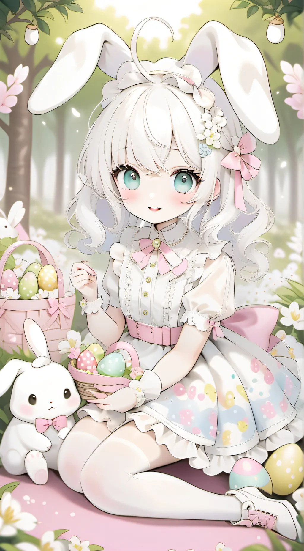 ai character: Easter background