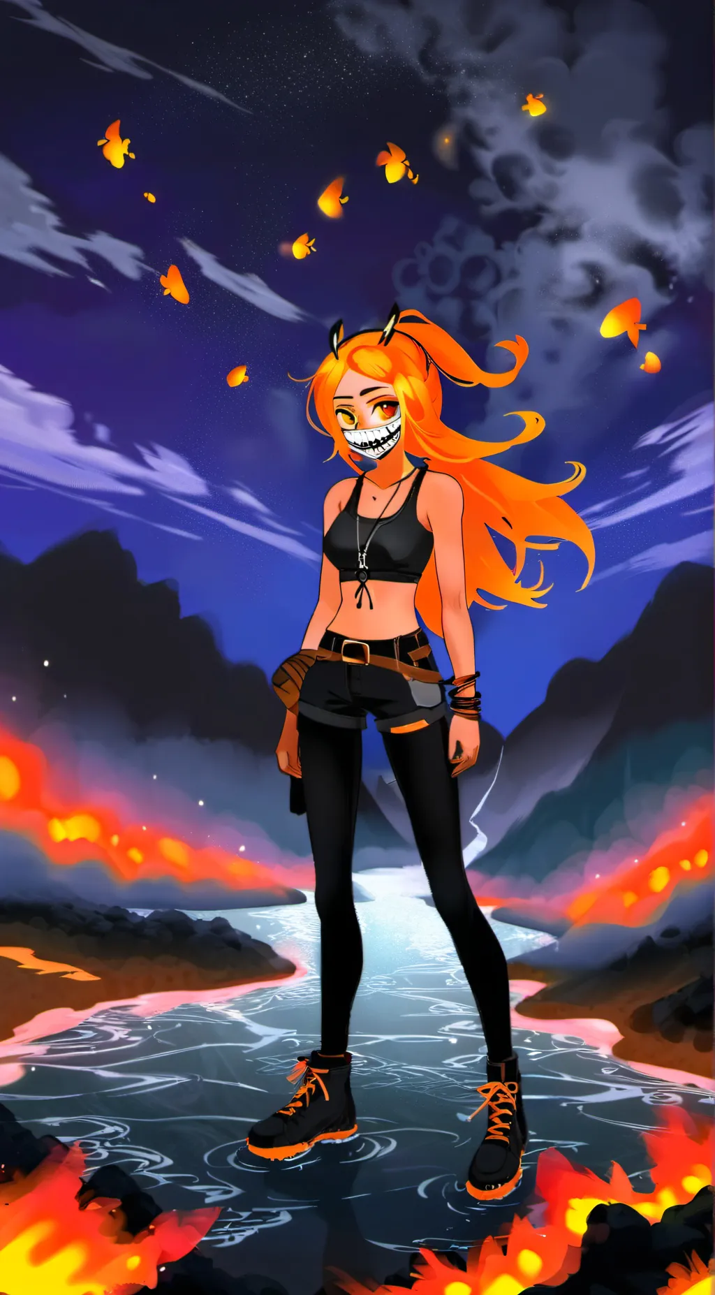 ai character: Ember background