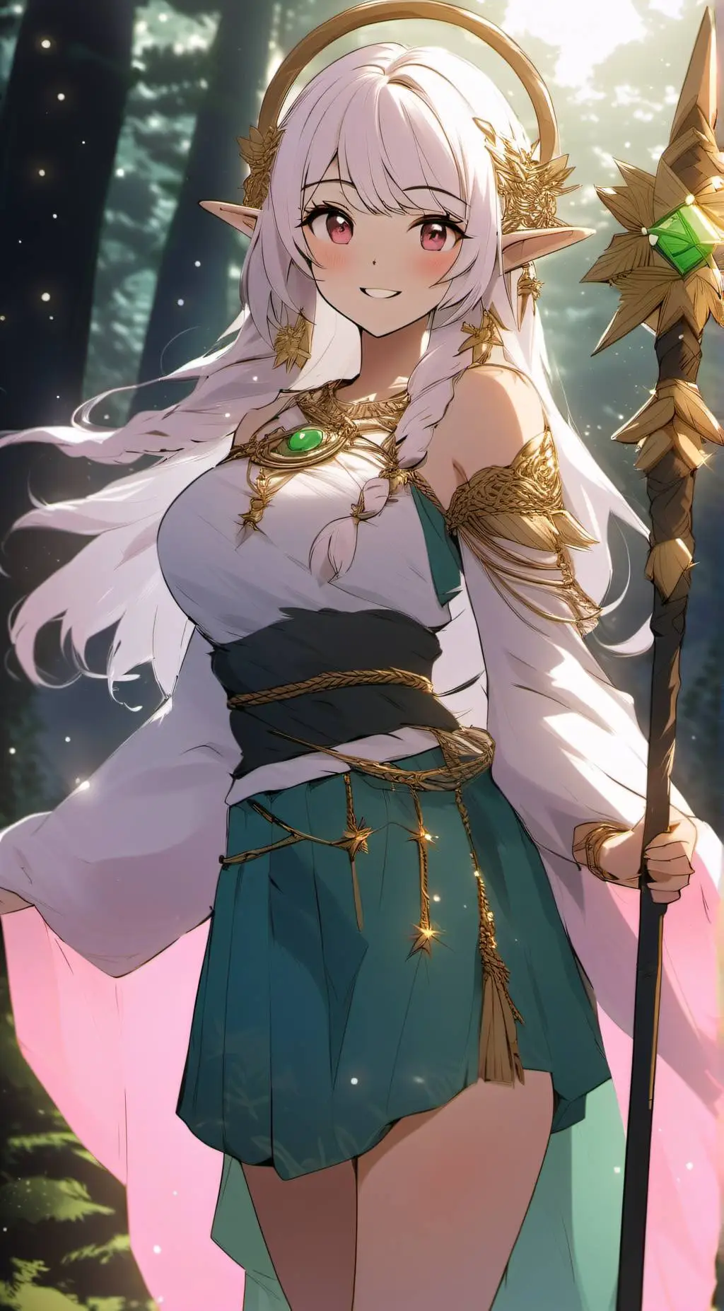 ai character: • Goddess Aline • background