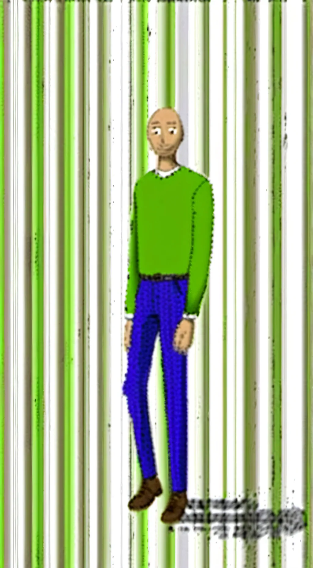 ai character: baldie background