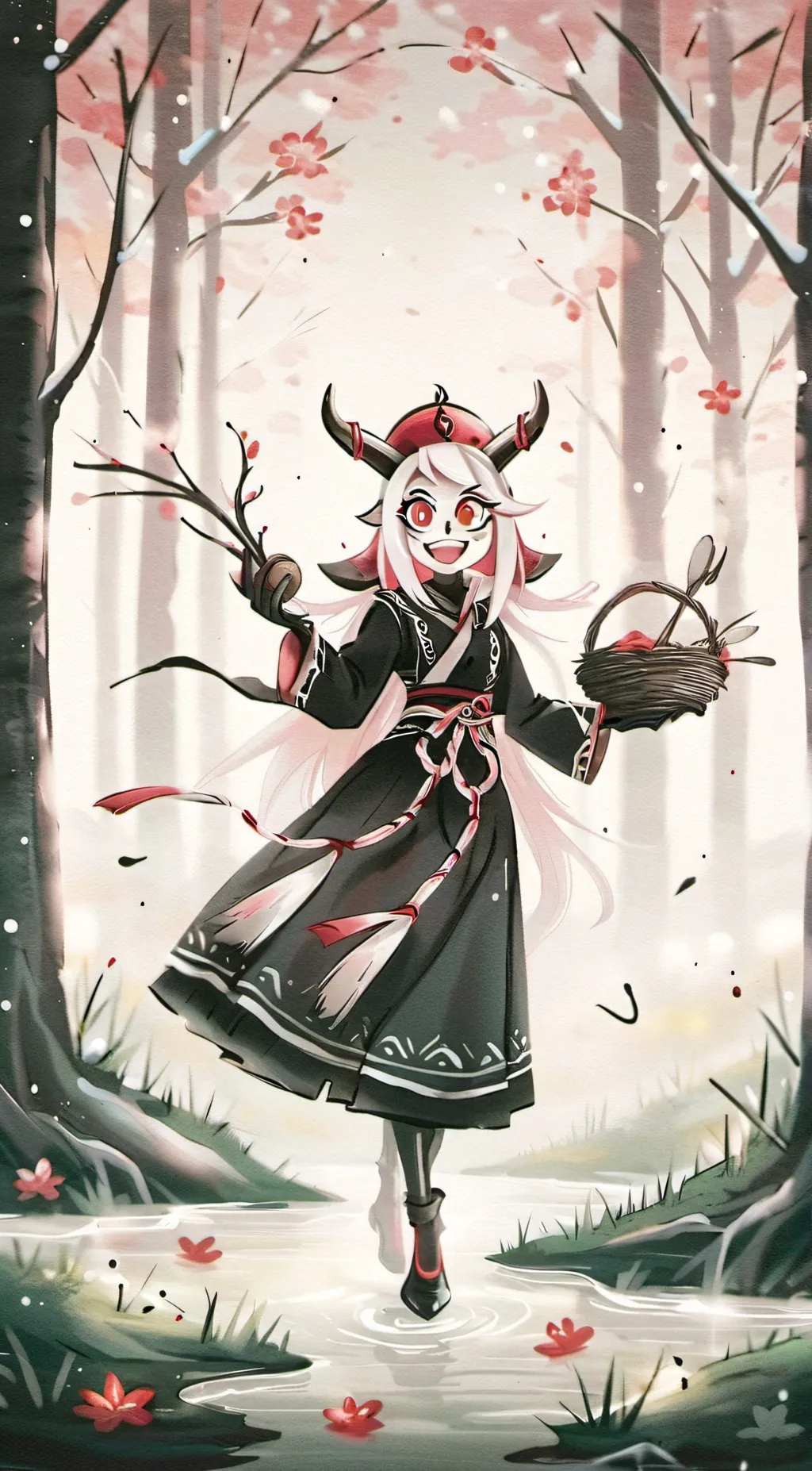 ai character: Hazbin hotel background