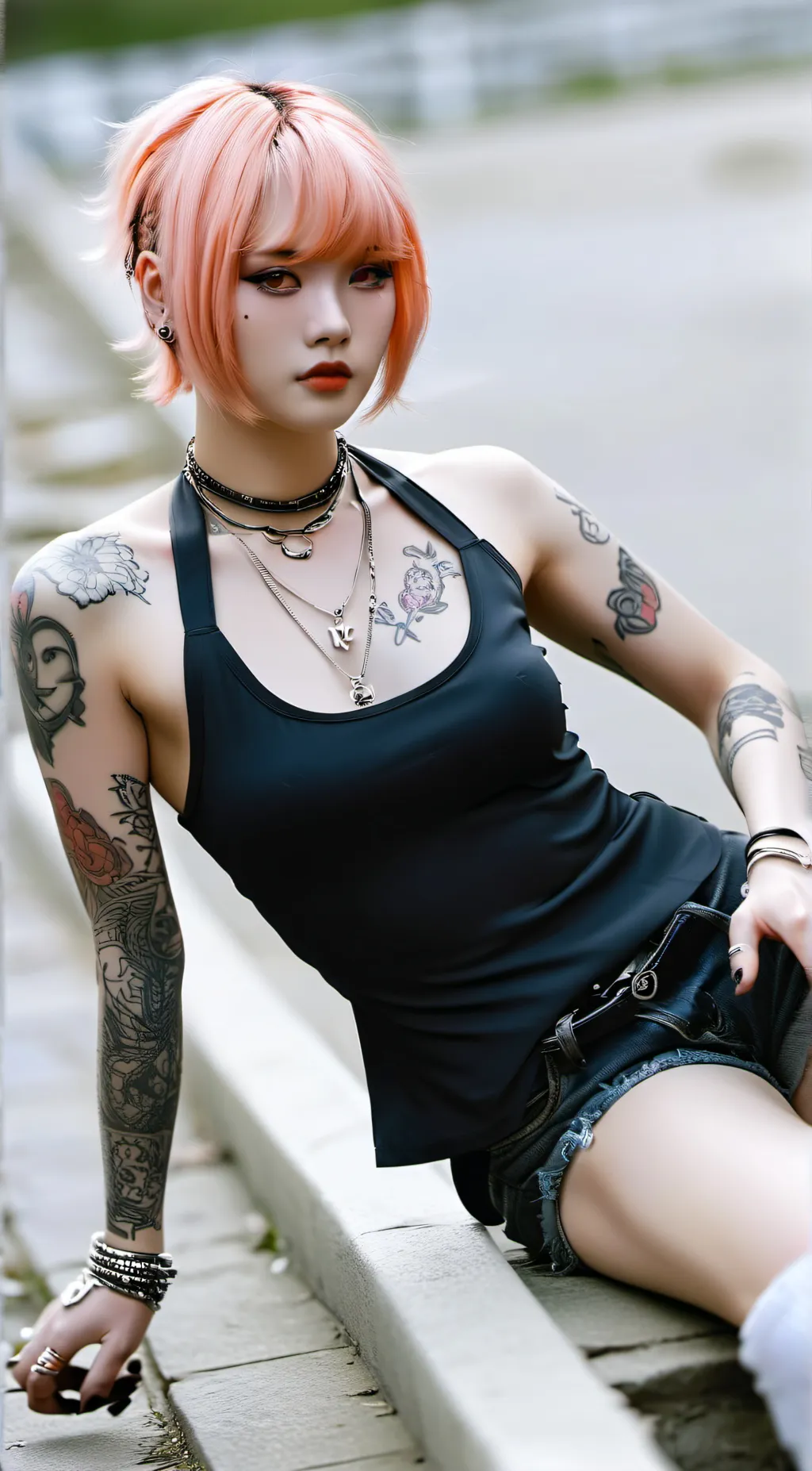 ai character: Luna background