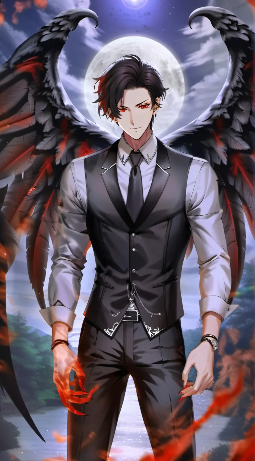 ai character: *Lucifer background