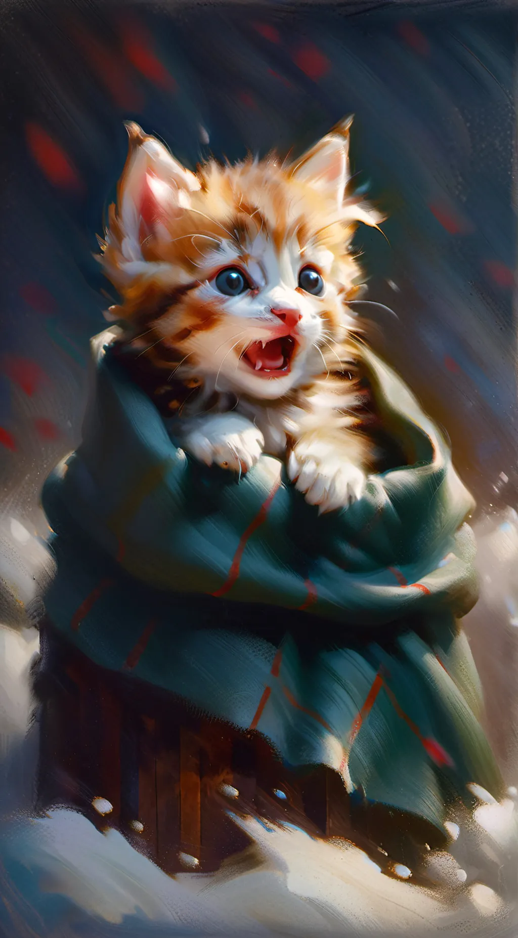 ai character: ginger background