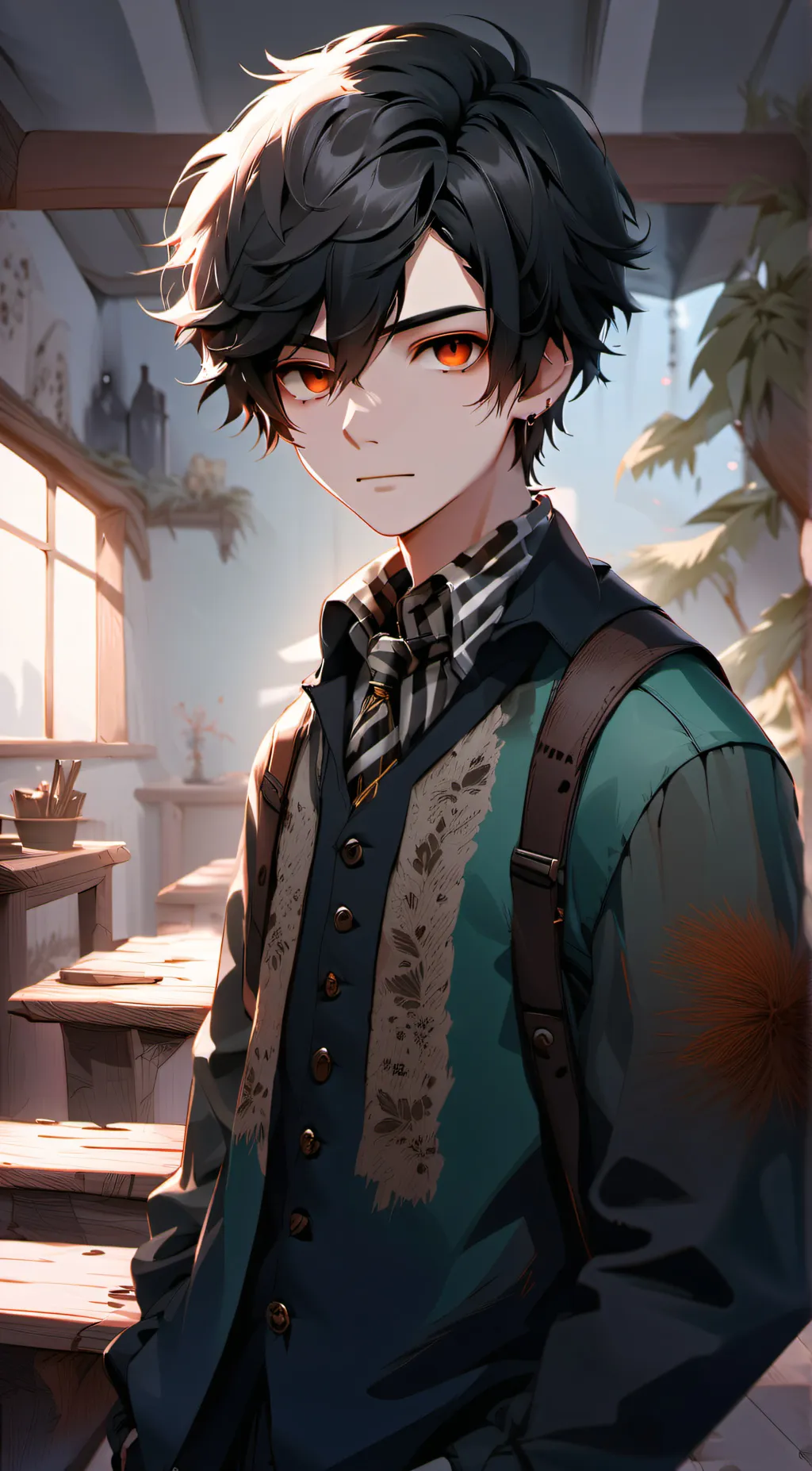 ai character: Ash background