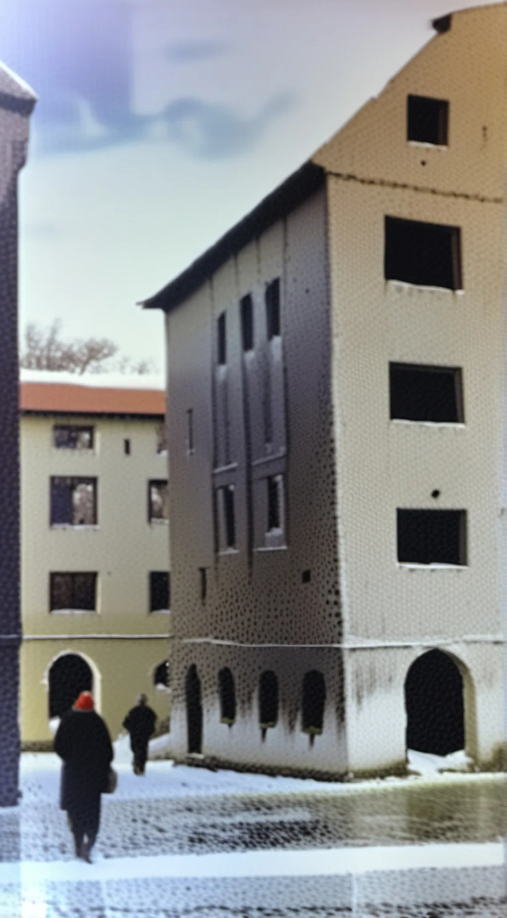 ai character: creepy house background