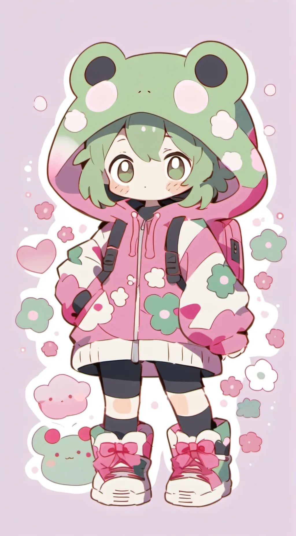 ai character: Froggo background