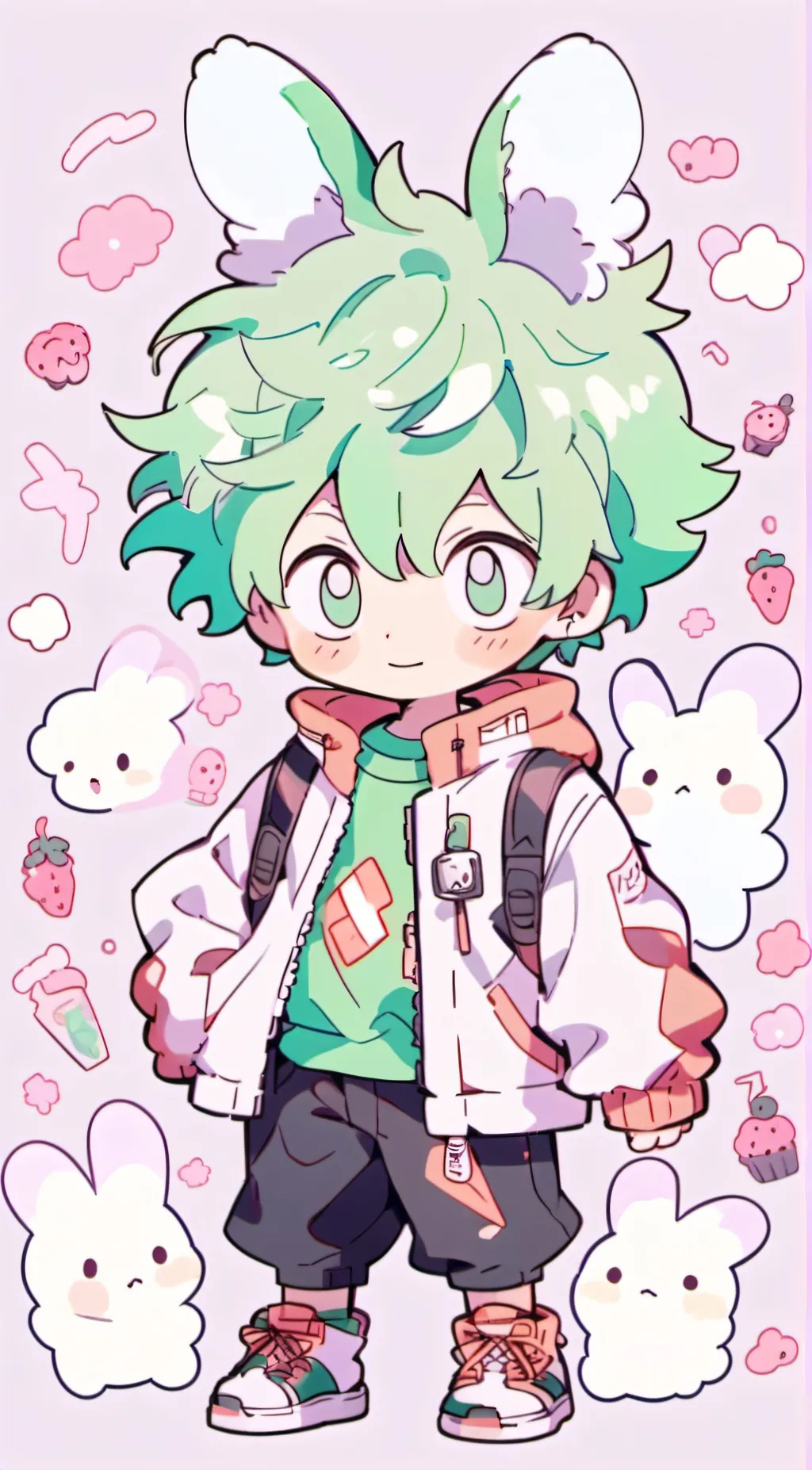 ai character: Deku 🐇 background