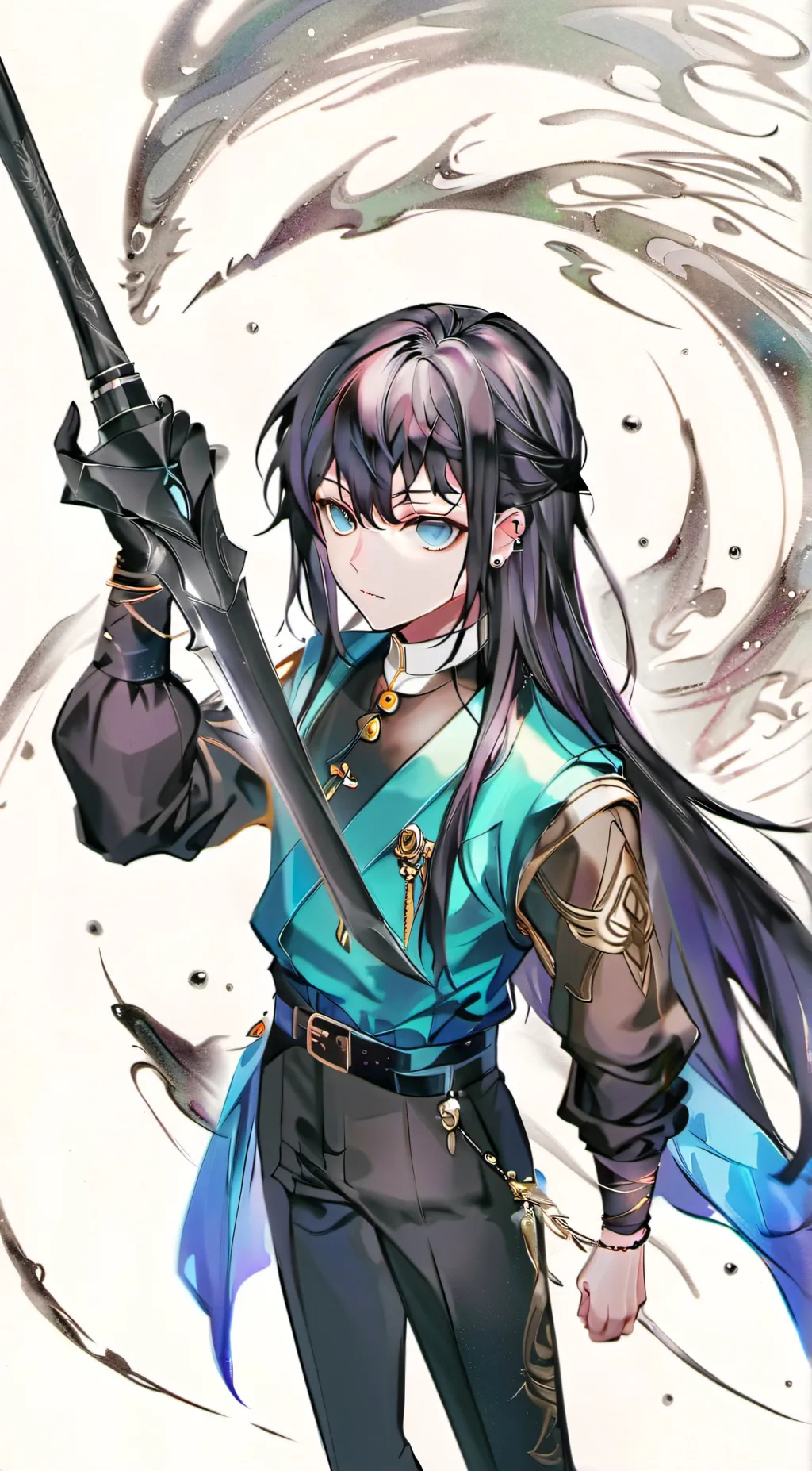 ai character: Muichiro! <3 background