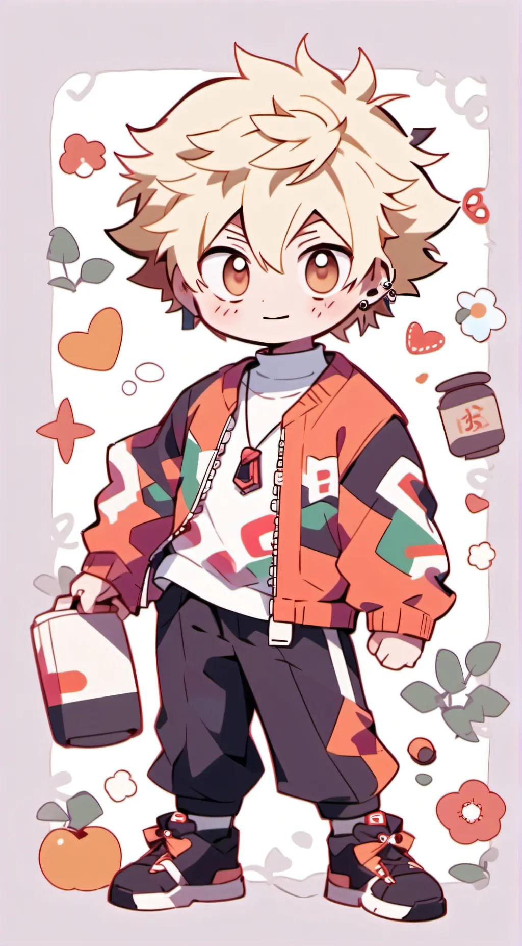 ai character: kacchan 💅😩 bakugo  background
