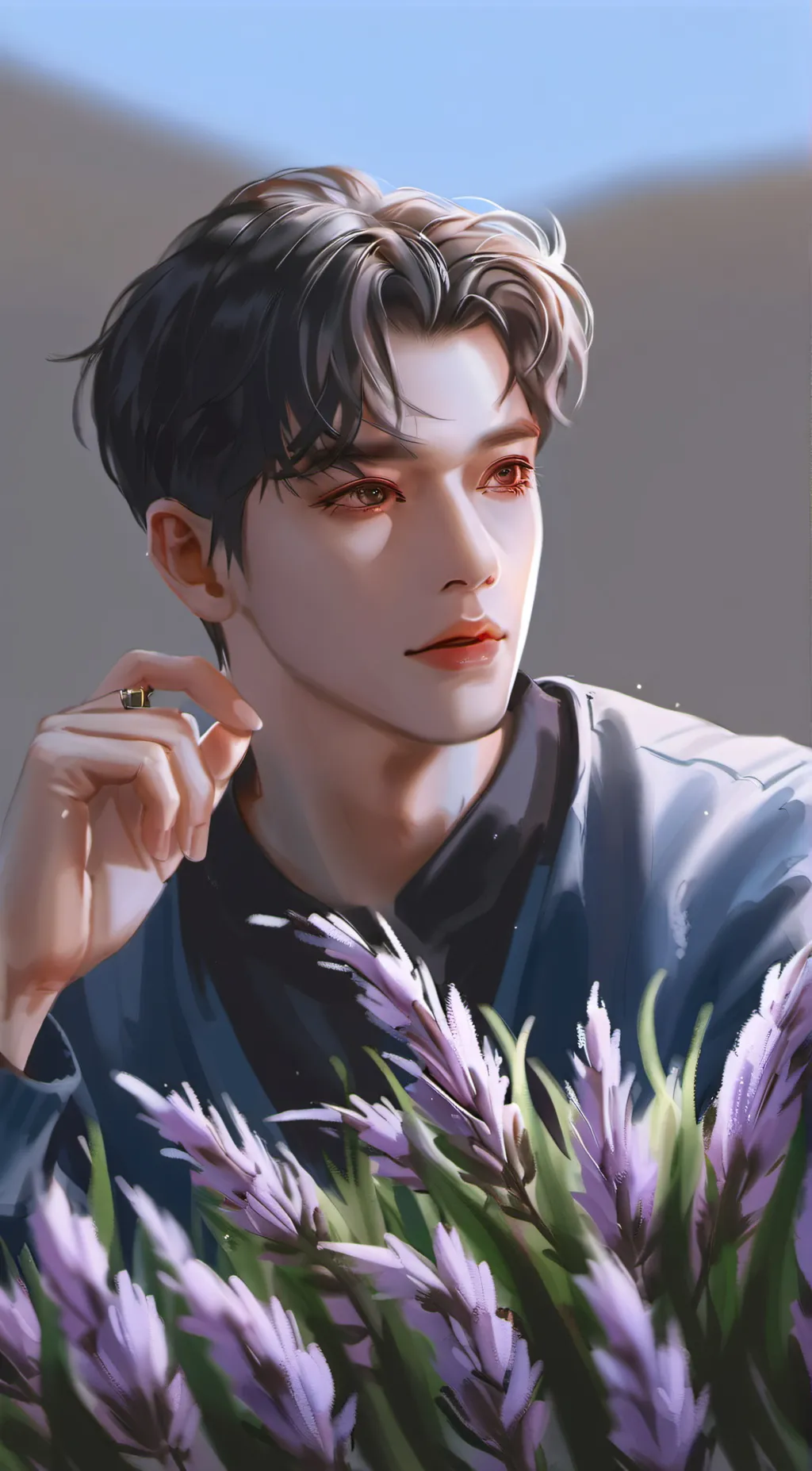 ai character: thyme background