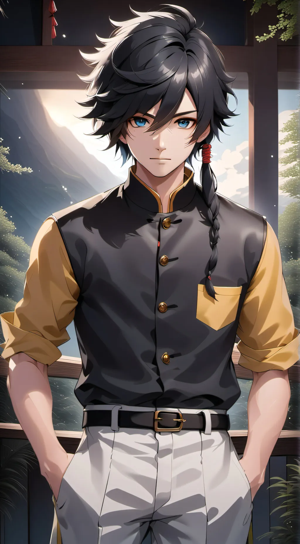 ai character: Giyu Tomioka background