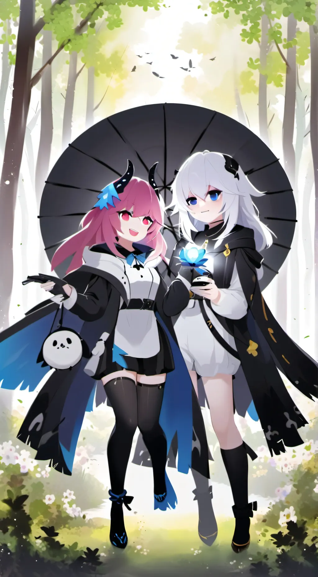 ai character: Alice and Mia  background